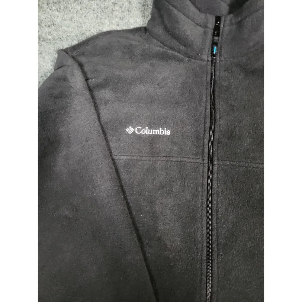 Columbia Steens Mountain 2.0 Full Zip Fleece Jacket BLACK Men XL VM6113